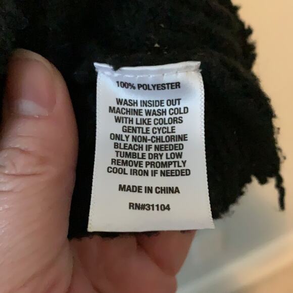 Wonderly Oversize Knit Black Mock Neck Sweater Sz M - Picture 5 of 6